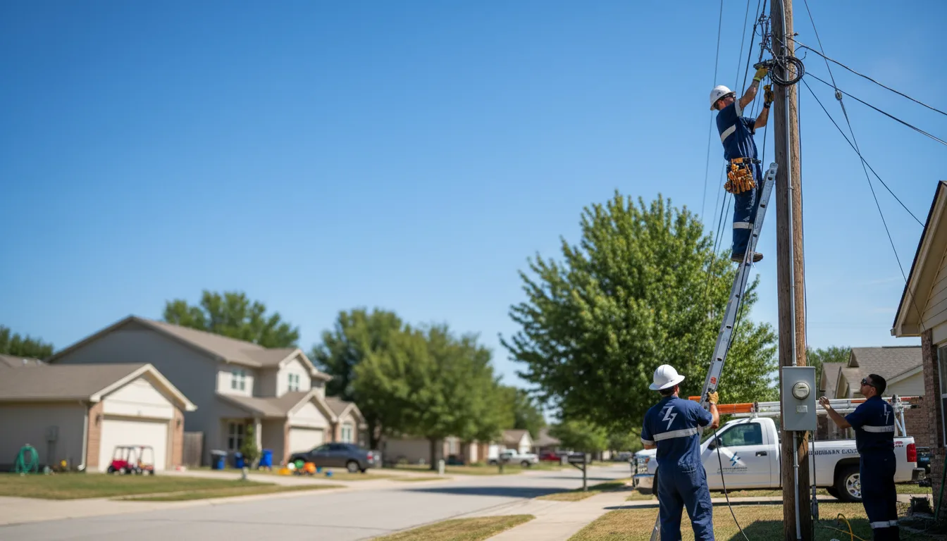 Residential electrician providing installation services in Kulm, ND